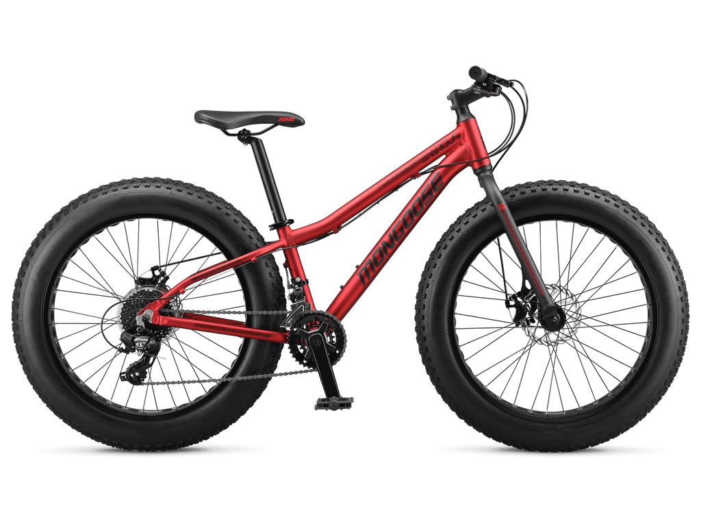 Mongoose Argus Trail 24-inch Kids Fat Tire Mountain Bike