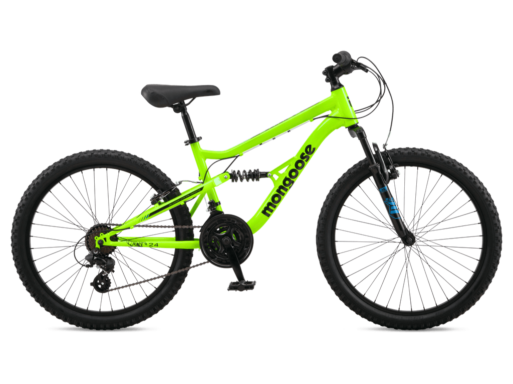 Mongoose Status 24-inch Kids Full Suspension Mountain Bike