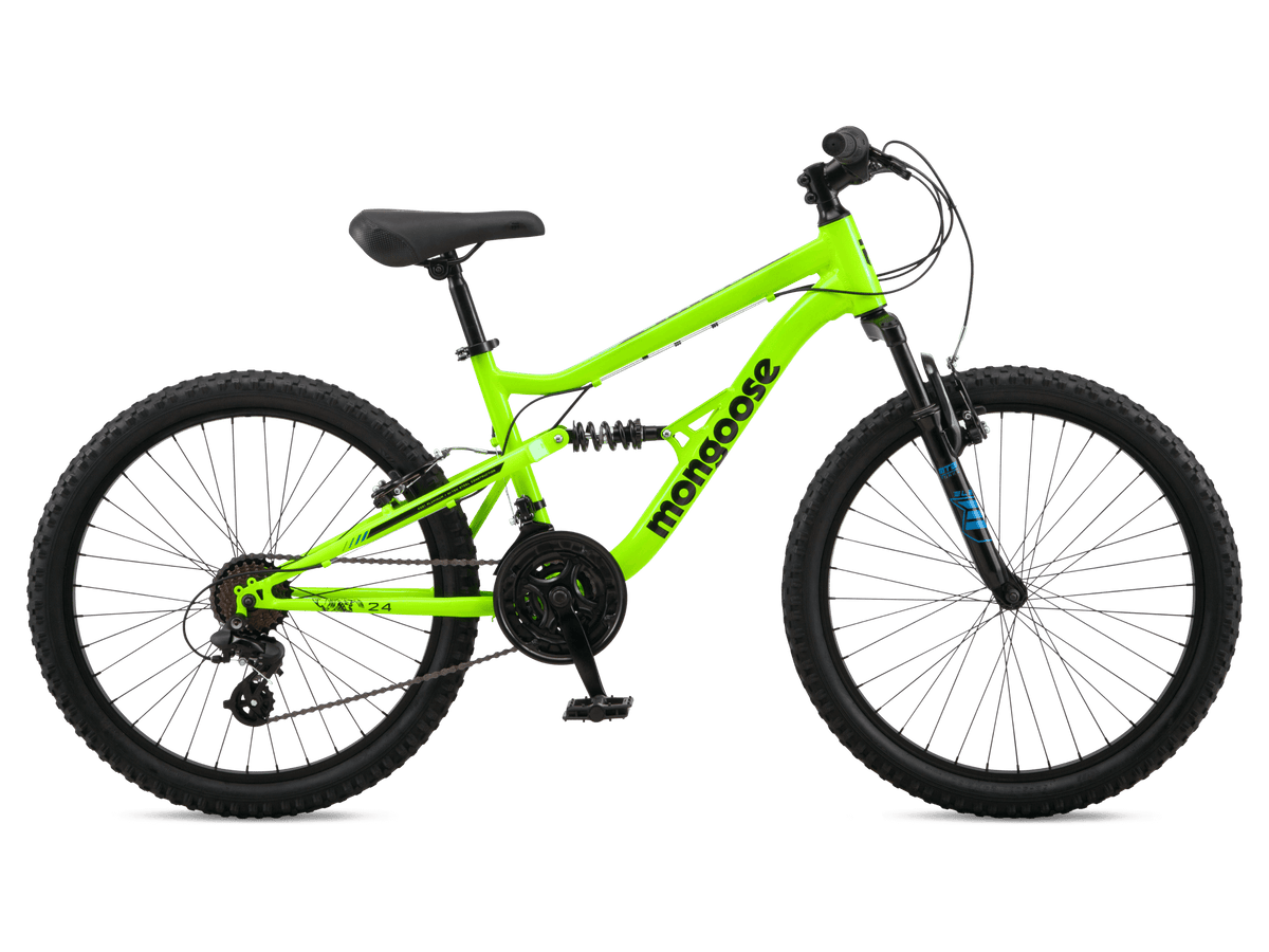 Mongoose Status 24-inch Kids Full Suspension Mountain Bike